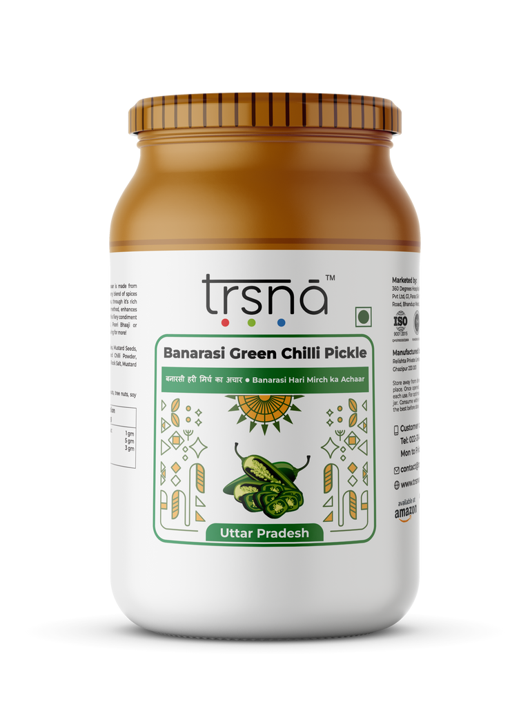 Banarasi Green Chilli Pickle - Trsna Foods