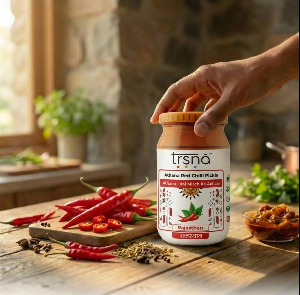 Athana Red Chilli Pickle