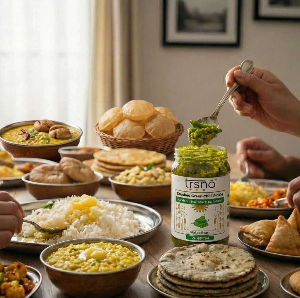 Crushed Green Chilli Pickle