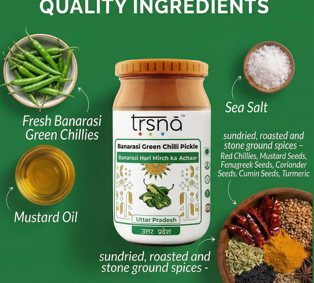 Banarasi Green Chilli Pickle