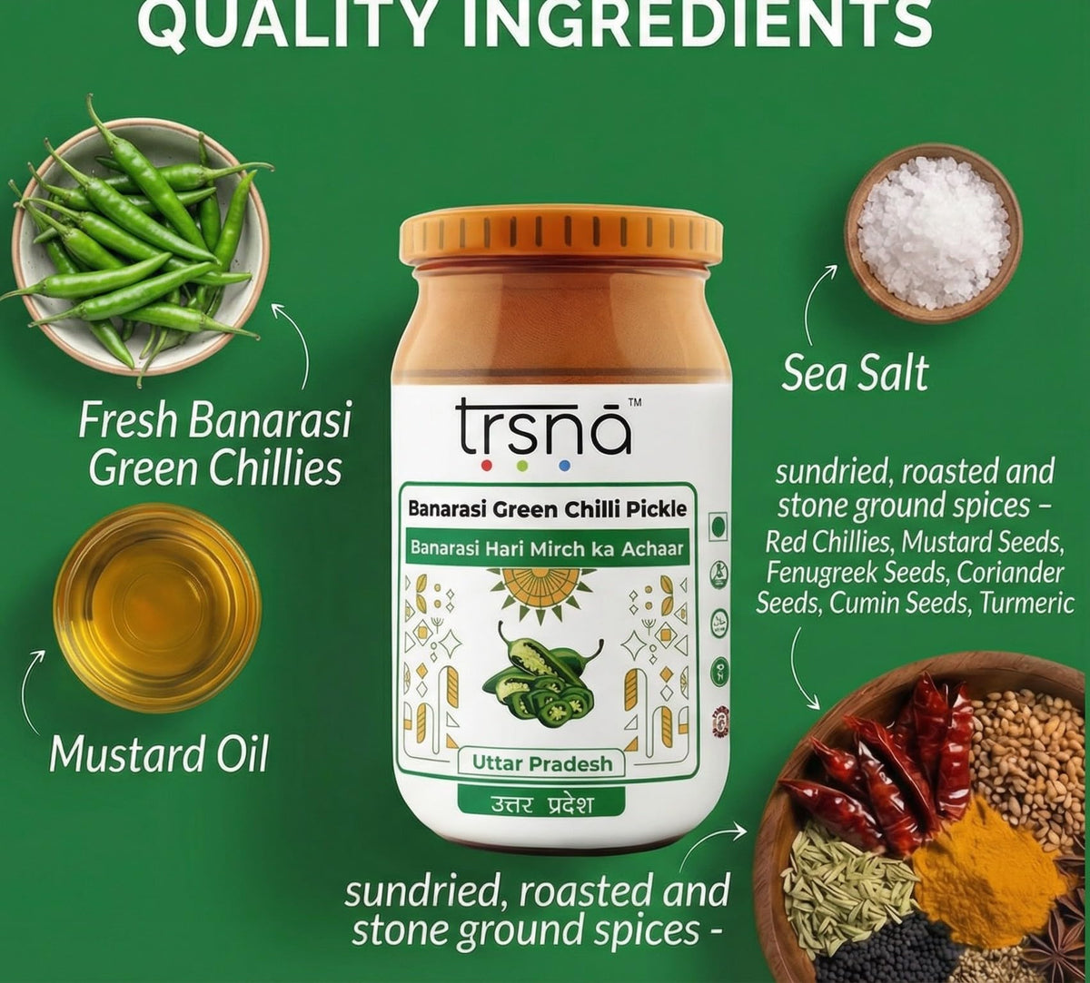 Banarasi Green Chilli Pickle