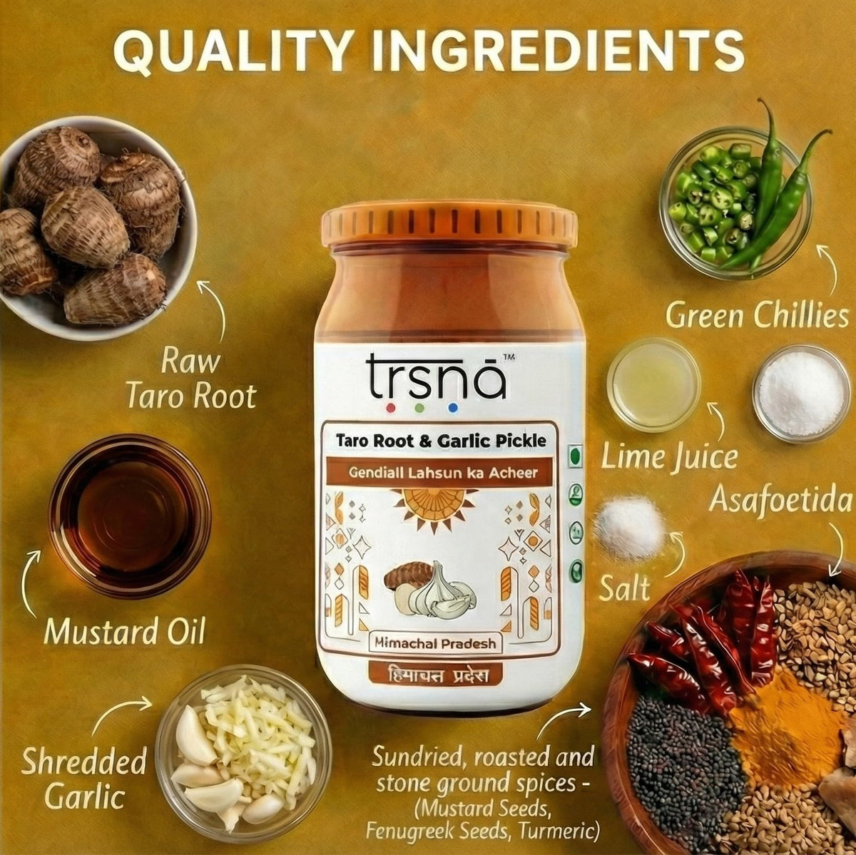Taro Root & Garlic Pickle
