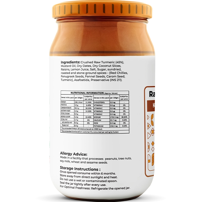 Raw Turmeric Pickle
