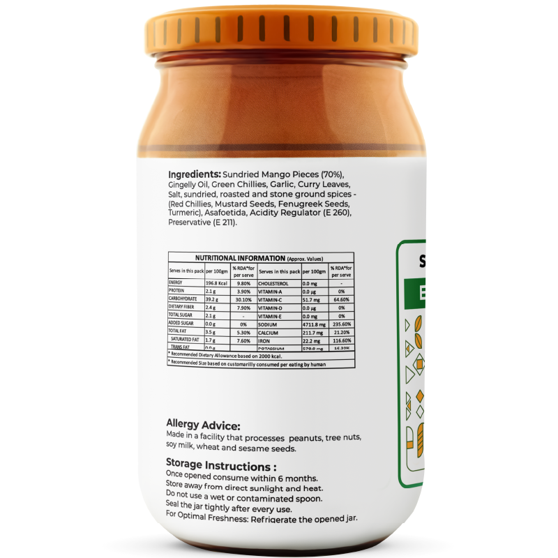 Sun-Dried Mango Pickle
