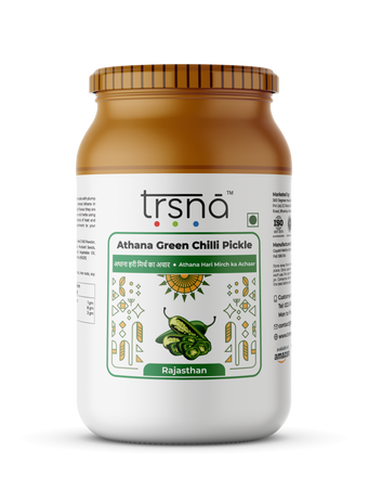 Athana Green Chilli Pickle - Trsna Foods