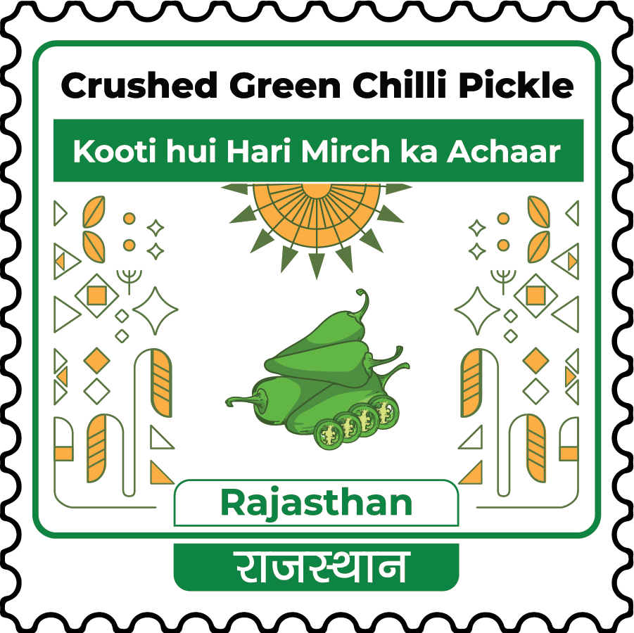 Crushed Green Chilli Pickle
