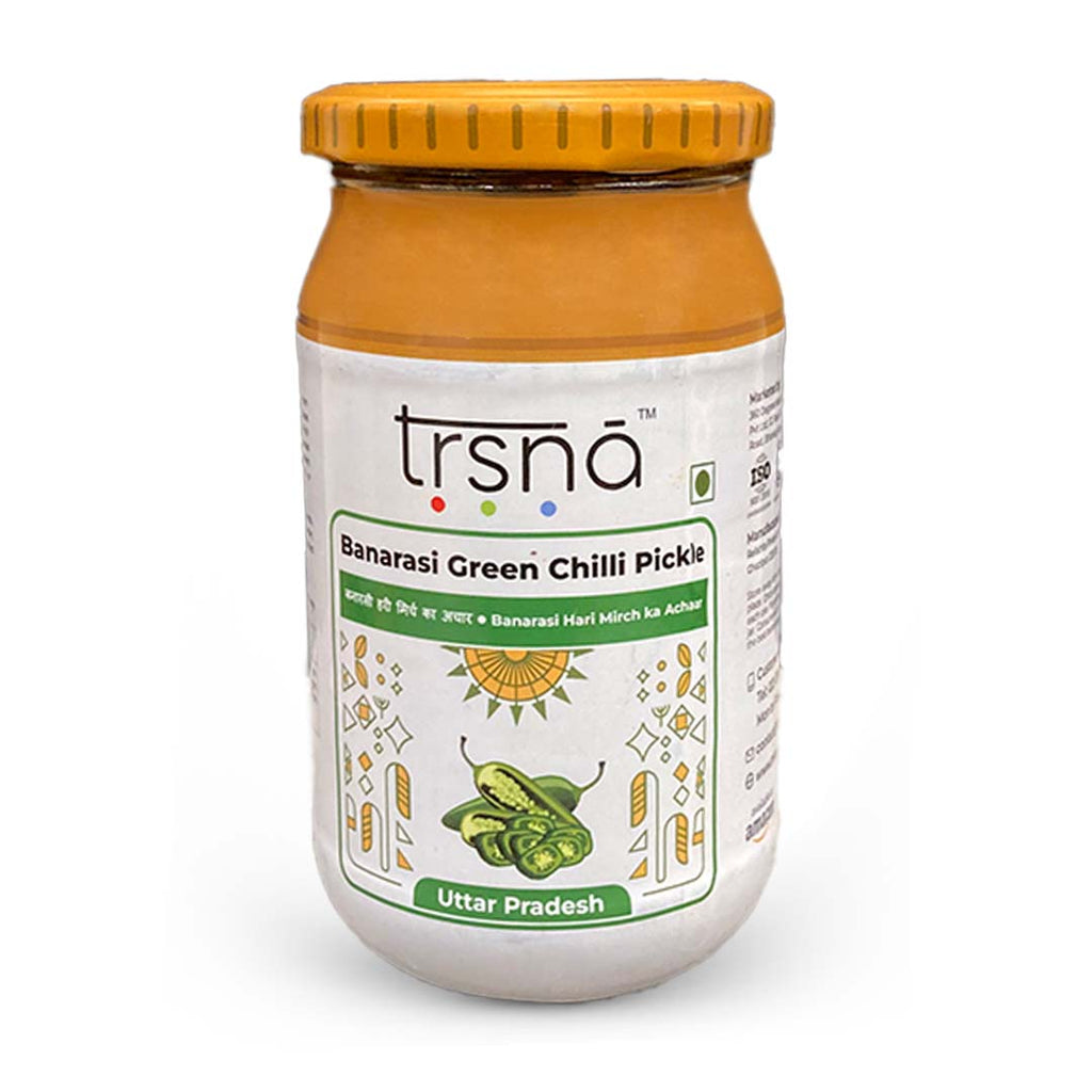 Banarasi Green Chilli Pickle - Trsna Foods